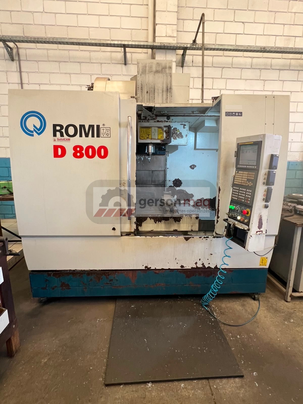 CENTRO DE USINAGEM ROMI D800 - ANO 2012 - FANUC - REFRIGERAÇÃO INTERNA