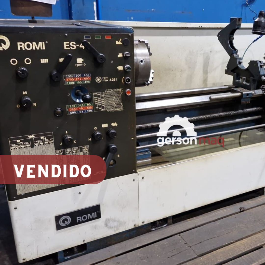 TORNO CONVENCIONAL ROMI ES40 - 500 x 1500 mm - UNICO DONO