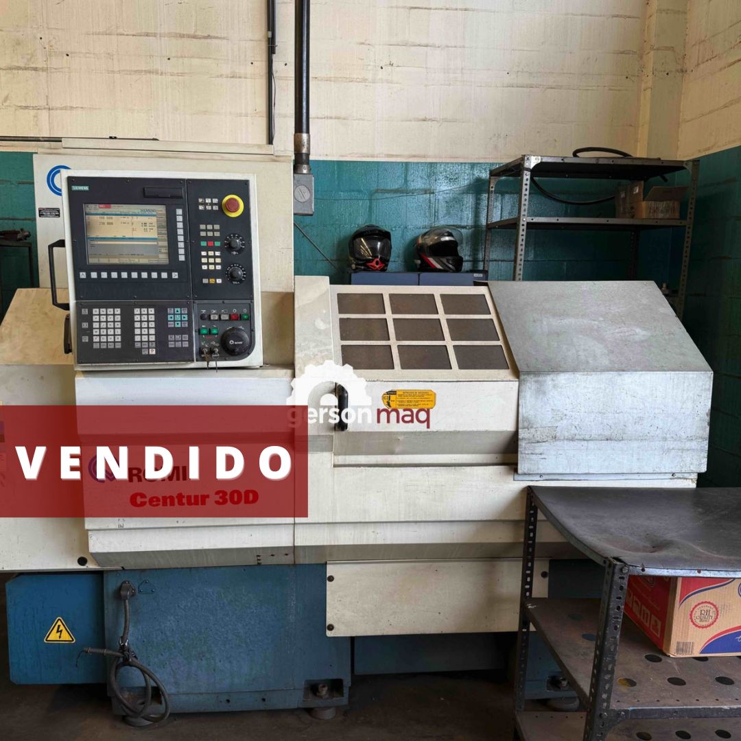 TORNO CNC ROMI CENTUR 30D - 500 MM - 2007 - SIEMENS - 3500 HRS