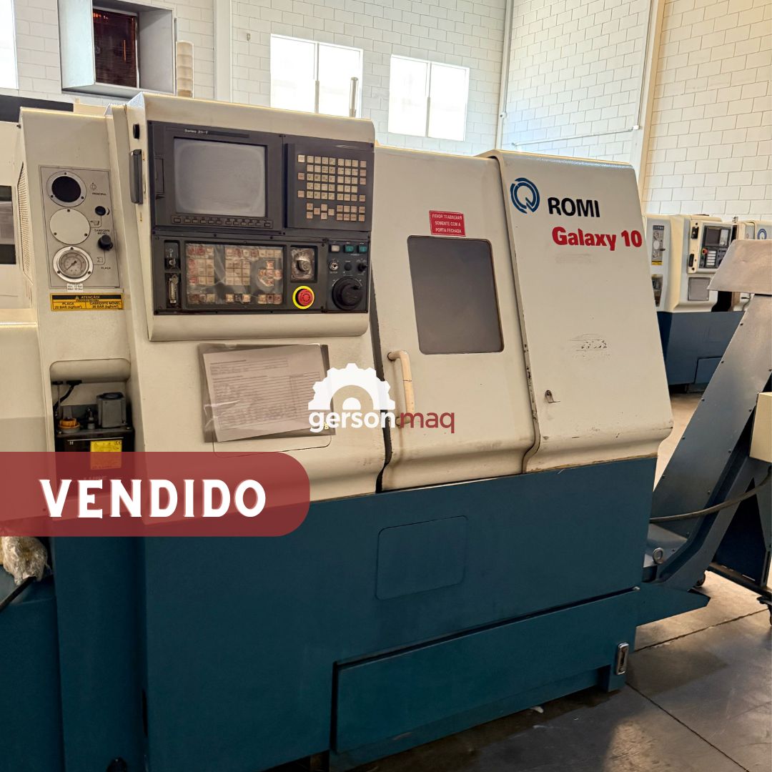 TORNO CNC ROMI GALAXY 10 - FANUC - ANO 2001