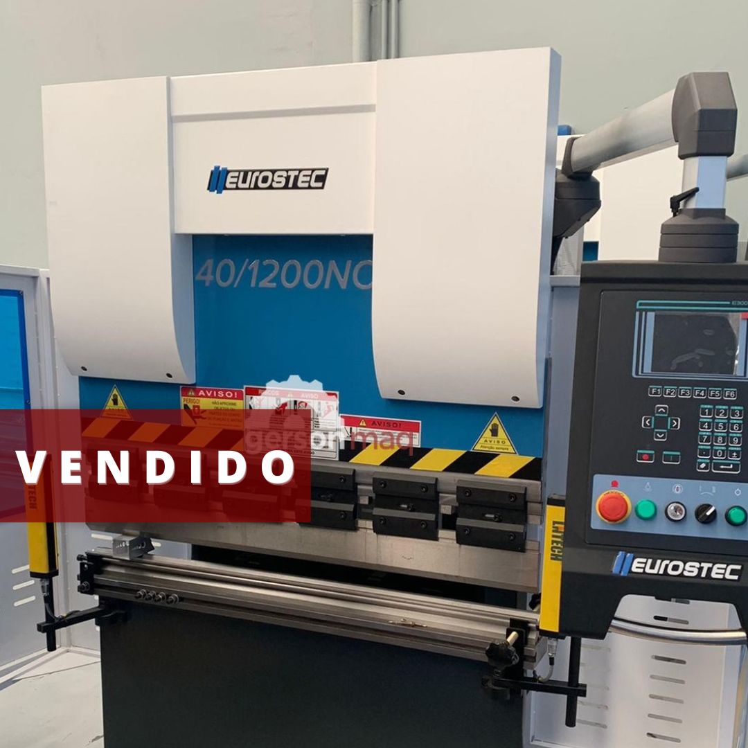 DOBRADEIRA HIDRAULICA EUROSTEC EURO 40/1200 NC ANO 2021
