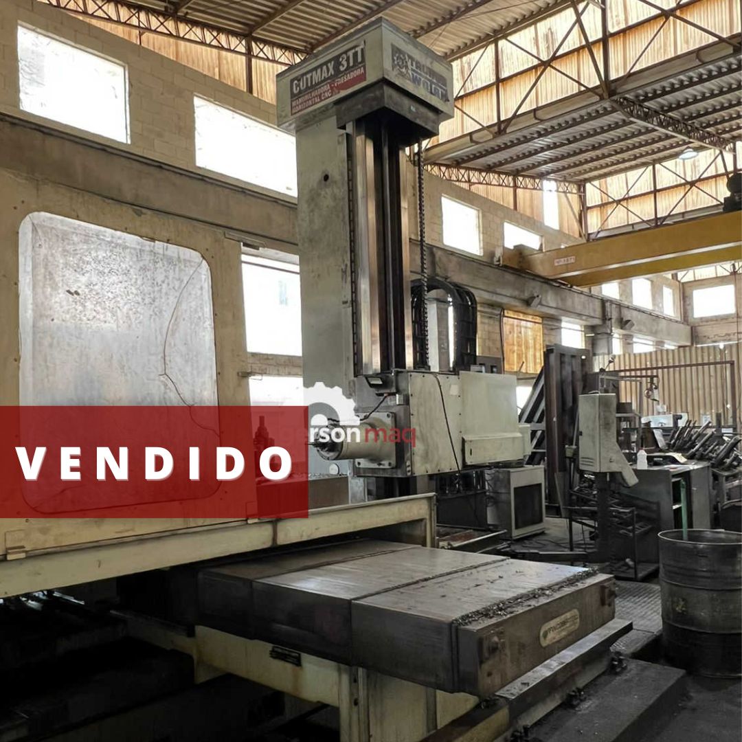 MANDRILHADORA CNC WOTAN CUTMAX 3TT FUSO 150 ANO 2011