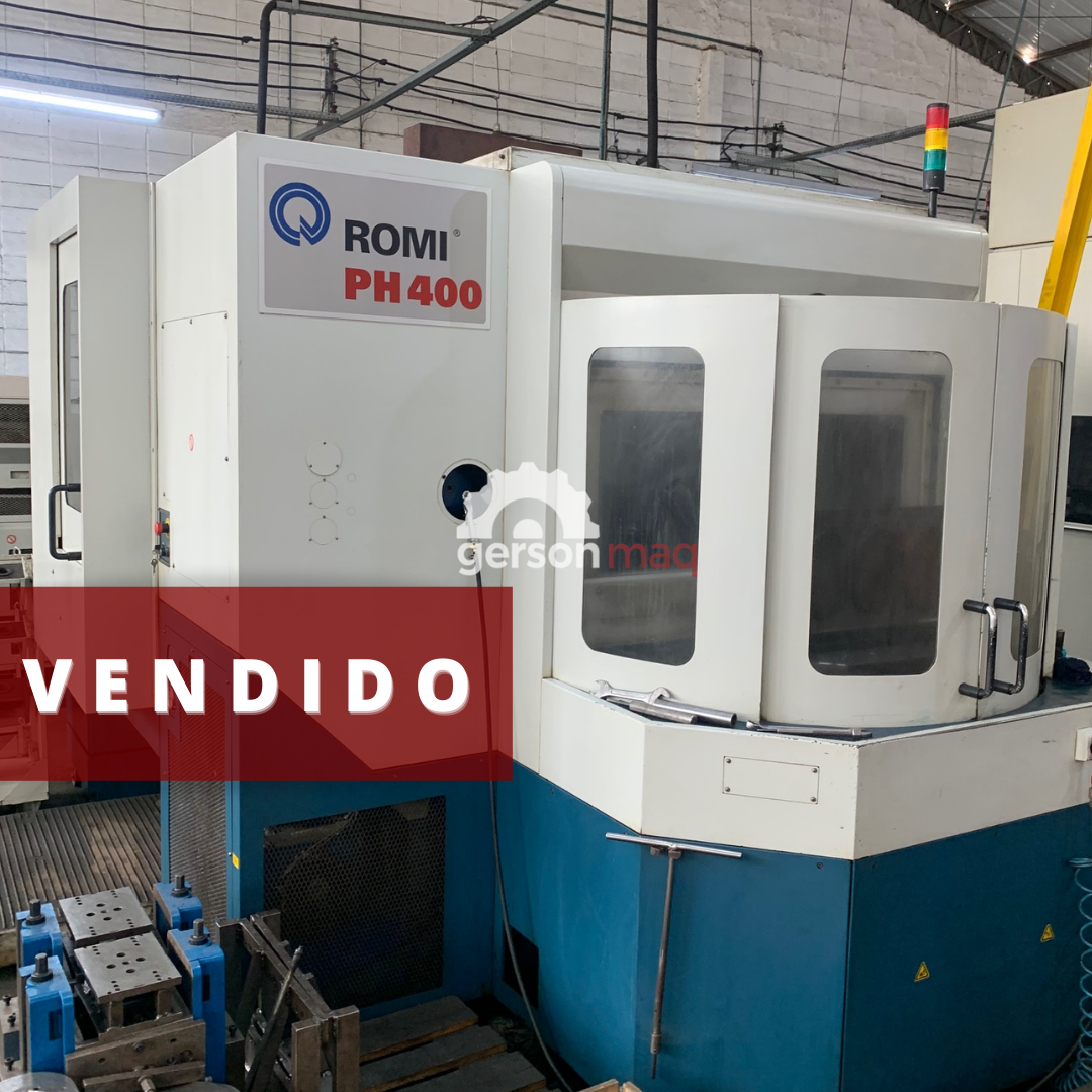CENTRO DE USINAGEM HORIZONTAL ROMI PH400 DUPLO PALLET ANO 2007