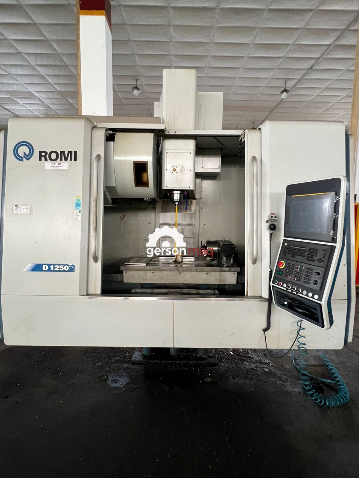 CENTRO DE USINAGEM ROMI D1250 - COM QUARTO EIXO - ANO 2020
