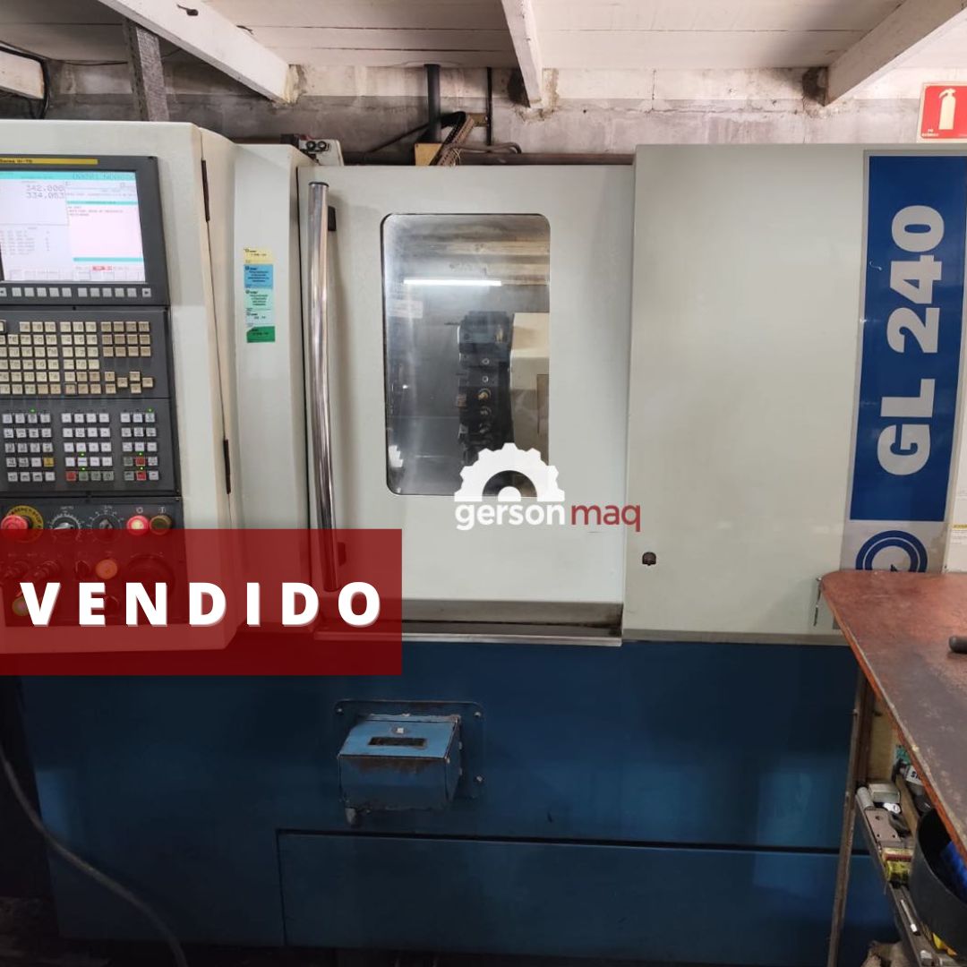 TORNO CNC ROMI GL240 ANO 2014 - ALIMENTADOR DE BARRAS