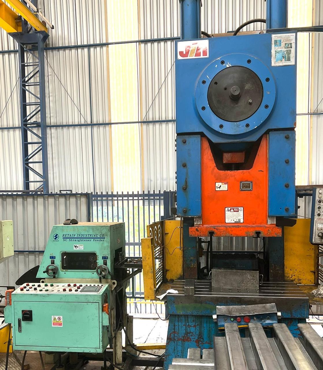 PRENSA EXCENTRICA FREIO FRICCAO JIN 200 TON COM ALIMENTADOR