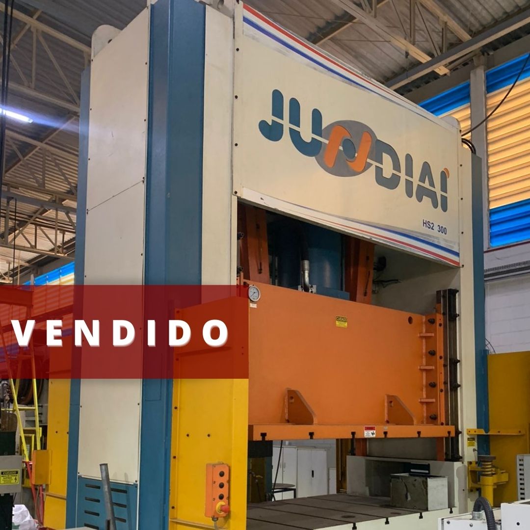 PRENSA MECANICA TIPO H PRENSAS JUNDIAI HS2 300 TON - NOVO SEM USO