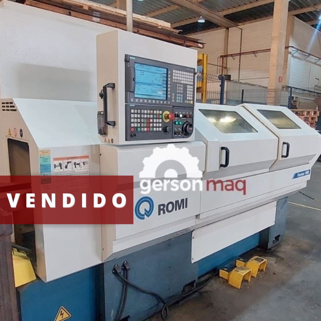TORNO CNC ROMI CENTUR 30 D - ANO 2018 - PLACA HIDRAULICA - 2600 HRS DE USO