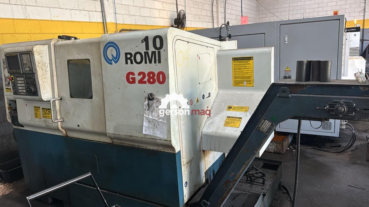 TORNO CNC ROMI G280 - ANO 2008 - FANUC