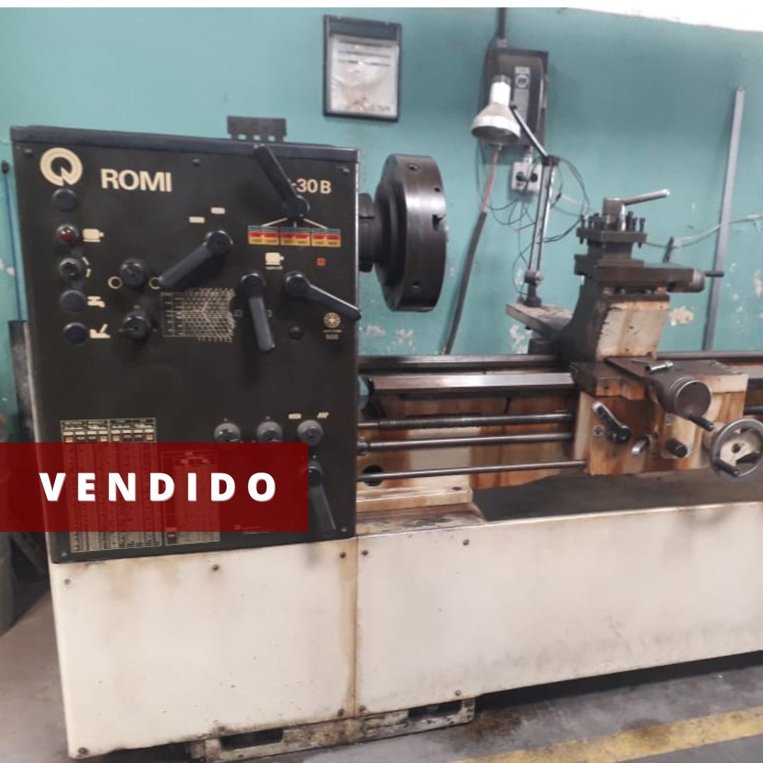 TORNO MECANICO ROMI MODELO S30B 650X1500 mm UNICO DONO